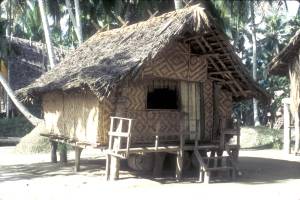 A trade store in Tambunum village, East Sepik Province, PNG, 1988